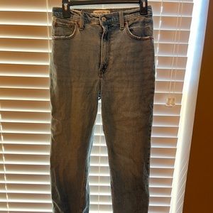 Abercrombie The Ankle Straight High Rise Jeans